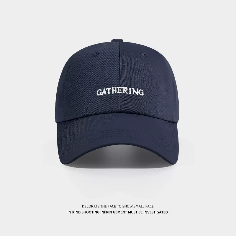 Cotton Baseball Cap for Women and Men Fashion Snapback Hat Casual Hip Hop Sun Caps GATHERING Embroidered Hats Unisex