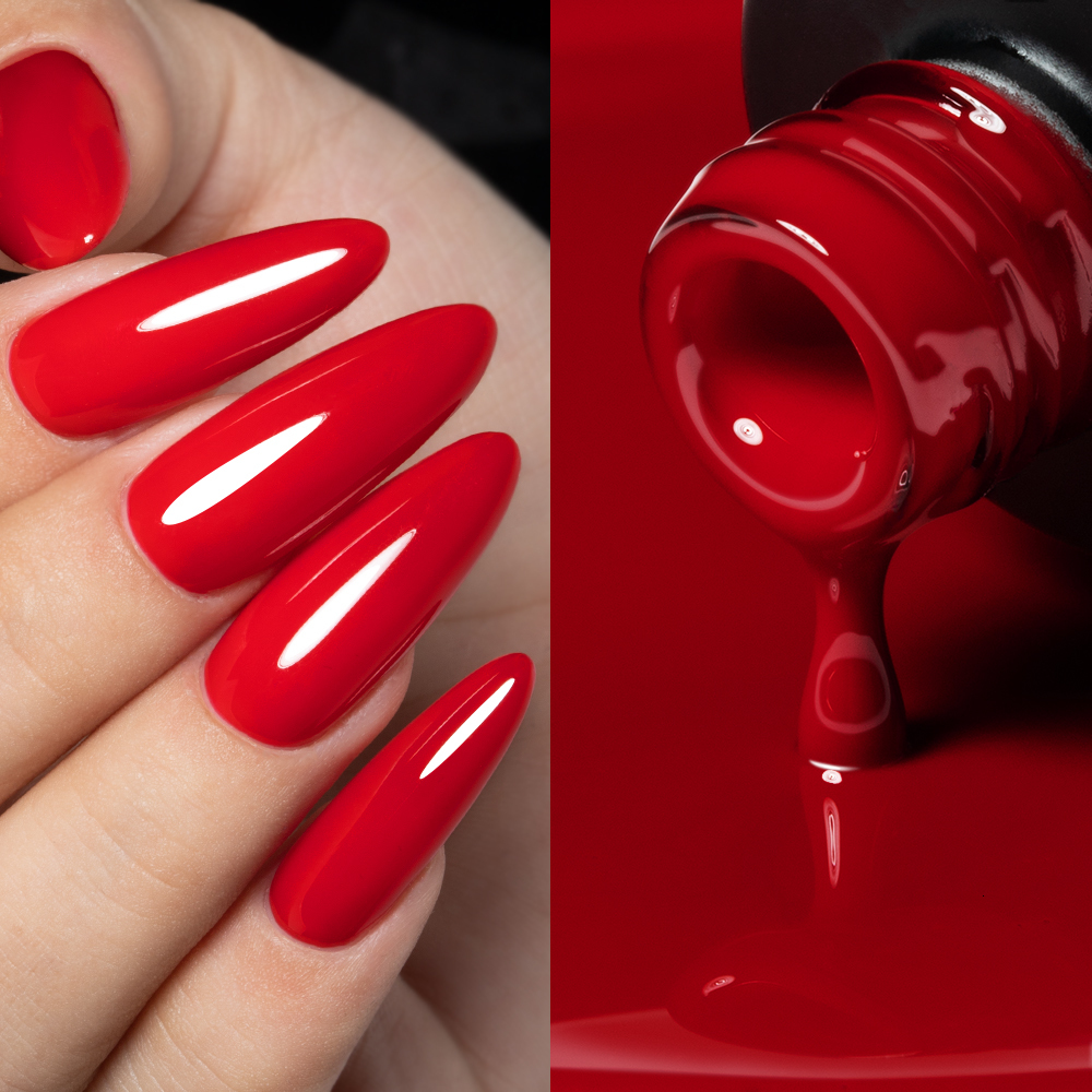 Nail Polish YOKEFELLOW 10ML Gel Nail Polish Sparkle Red Gel Polish Soak Off UV LED Gel Varnish 122 Colors Nail Art Manicure Gifts for Women 230706