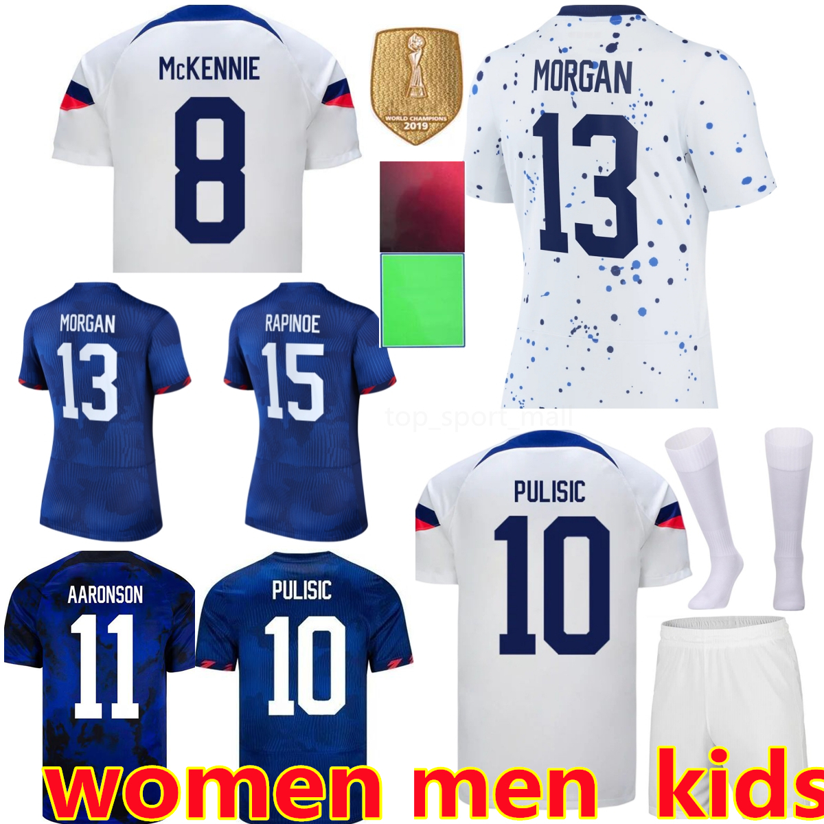 Soccer 10 Christian Pulisic Jerseys 13 Alex Morgan 15 Megan Rapinoe Ferreira McKennie Aaronson Adams DUNN ERTZ LLOYD HEATH Football Shirt Set Kits Team Men Kids Women
Soccer 10 Christian Pulisic Jerseys 13 Alex Morgan 15 Megan Rapinoe Ferreira McKennie Aaronson Adams DUNN ERTZ LLOYD HEATH Football Shirt Set Kits Team Men Kids Women