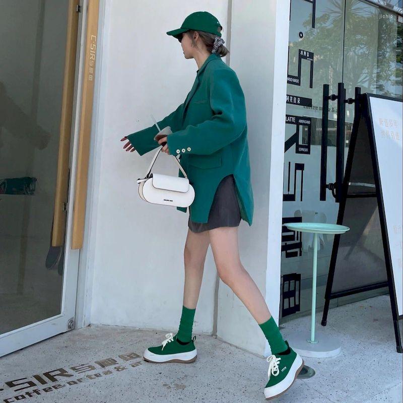 Womens Suits UNXX Korean Blazer Women Fashion Solid Color Casual Suit Jacket Streetwear Loose Jackets Office Lady Harajuku