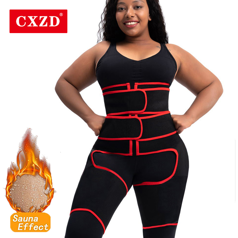 Women's Shapers CXZD Women Waist Trainer Neoprene Body Shaper Belt Slimming Sheath Belly Reducing Shaper Tummy Sweat Shapewear Workout Corset 230