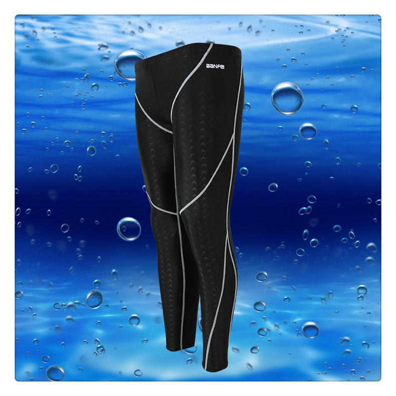 Men's Shorts Professional swimming trunks swimwear Long Tight fitting beach sports 230705