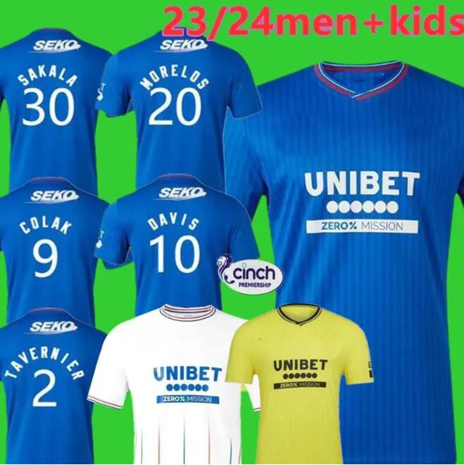 23 24 Glasgow Rangers Soccer Jerseys 2023 2024 Home blue Sakala KENT TAVERNIER MORELOS COLAK Hogan Football Shirt men Kids Kit fans player version camiseta de
23 24 Glasgow Rangers Soccer Jerseys 2023 2024 Home blue Sakala KENT TAVERNIER MORELOS COLAK Hogan Football Shirt men Kids Kit fans player version camiseta de