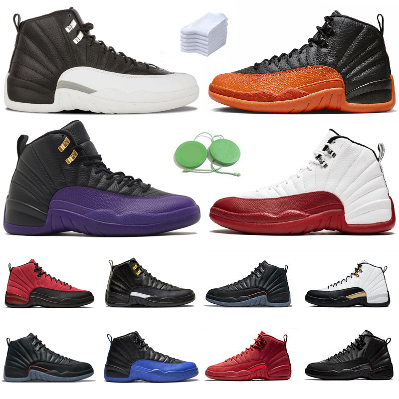 Jumpman 12 12s Mens Basketball Shoes Cherry Brilliant Orange Stealth Field Purple Black Taxi Playoffs Royalty Reverse Flu Game Utility Men Trainers Sports Sneakers