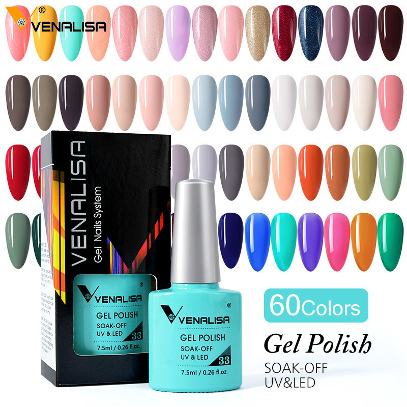Nail Polish Venalisa VIP4 Nail Gel Polish HEMA FREE Full Coverage Beautiful Semi Permanent Soak Off UV LED Gel Nail Polish Gel Lacquer 230706