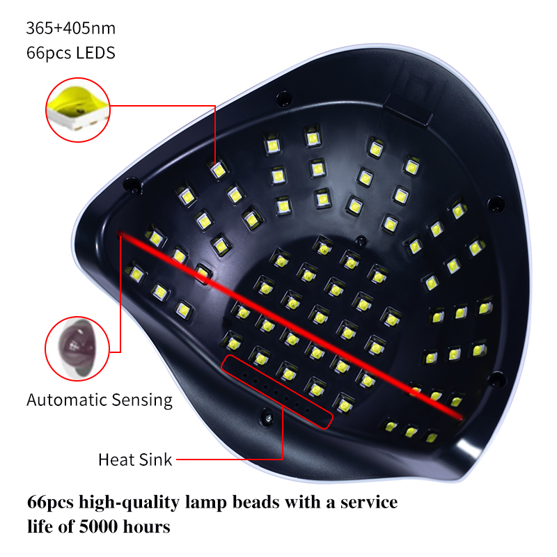 Nail Dryers SUN X11 MAX UV LED Nail Lamp for Manicure 280W Gel Polish Drying Machine with Large LCD Touch 66LEDS Smart Nail Dryer 230706