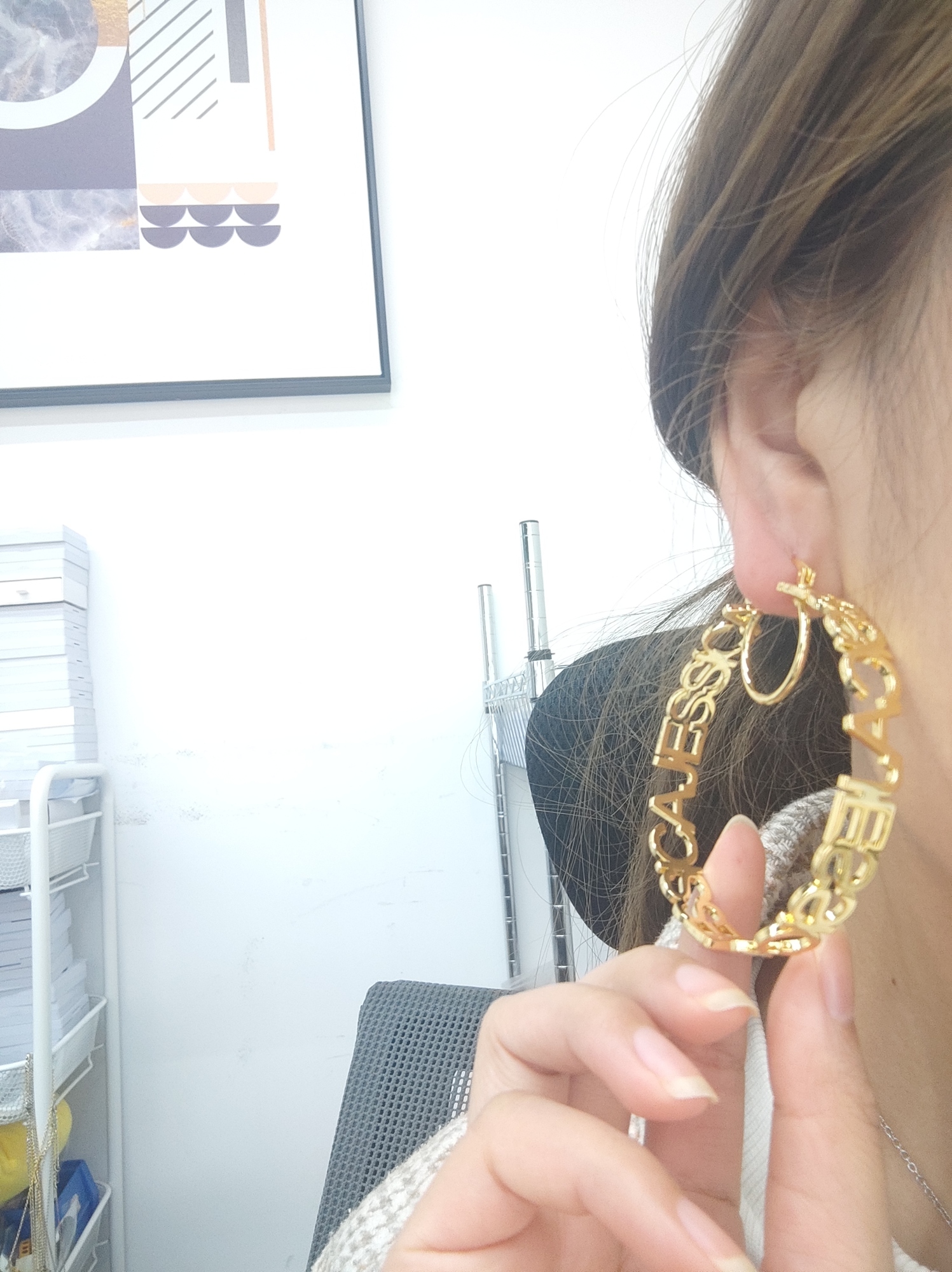 Hoop Huggie Custom Name Earring Trend Summer Earrings For Women Personalized Gold Aesthetic Jewelry Wedding Sexy Accessories 230707