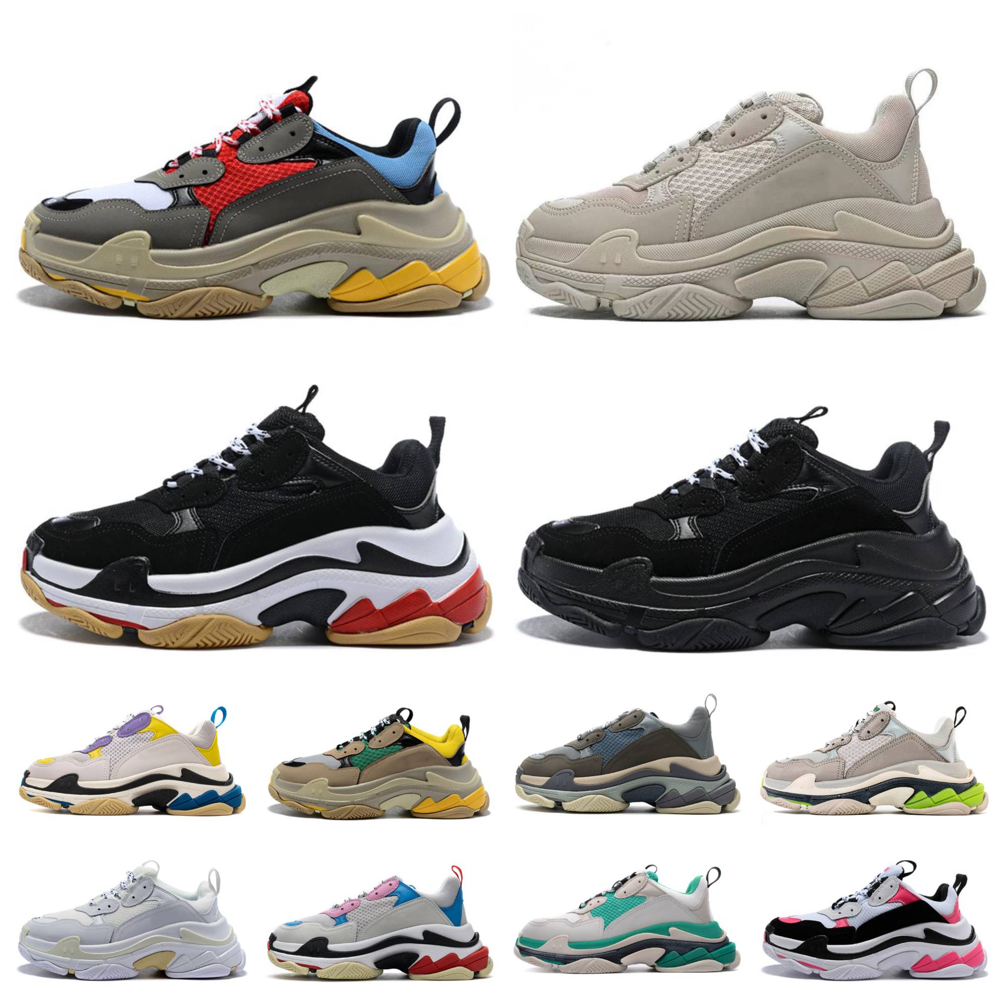 Classic Triple S Black Casual Shoes Grey All White Black Green Pink Orange Grey Red Blue Mens Women Luxury Paris 17W Platform Sneakers wear resistant Designer trainer, Shoes lace
Classic Triple S Black Casual Shoes Grey All White Black Green Pink Orange Grey Red Blue Mens Women Luxury Paris 17W Platform Sneakers wear resistant Designer trainer, Shoes lace