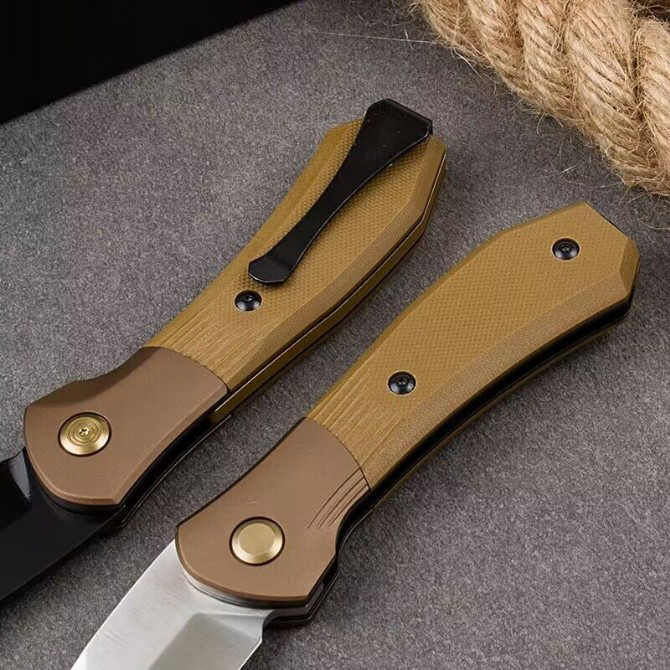 2023 Newest BK591 Pocket Knife S35VN Blade Single Action G10 Handle Self-defense Hunting Tactical EDC Survival Tool Knives a2852