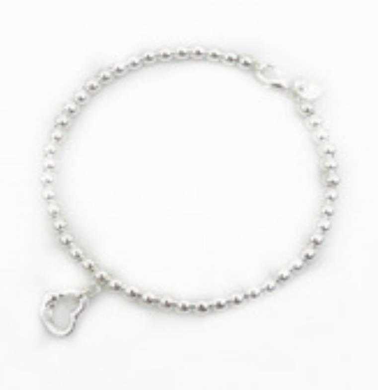 Counter quality tiffay s925 silver bracelet CNC printed heart-shaped thick chain men and women's classic fashion gift jewelry