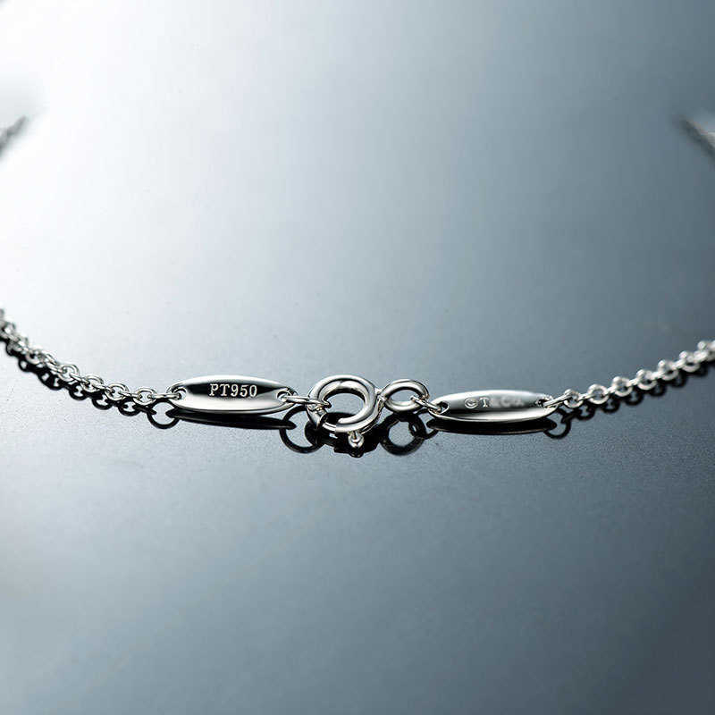 Counter quality tiffay's Same Japanese and Korean S925 Silver Heart Bracelet with Three Colors of White Yellow Red Available Ornament