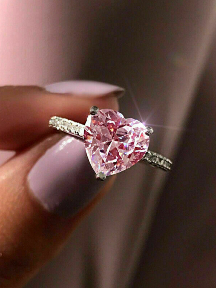 Wedding Rings Fashion Stone Ring Charm Jewelry Women CZ Wedding s Promise Engagement Ladies Accessories Gifts Z4K1 230706