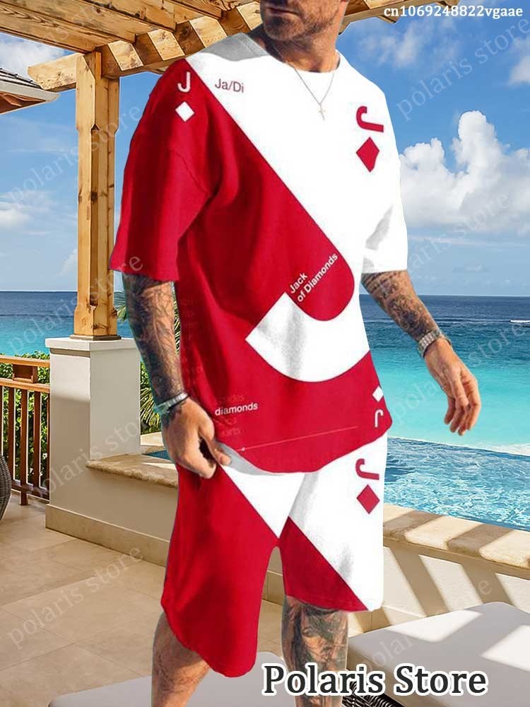 Men's Tracksuits Arrival Summer Tracksuit For Men Short Sleeve T Shirt Shorts 2 Piece Set Oversized Casual Trendy Sportwear Outfits Clothes 23070