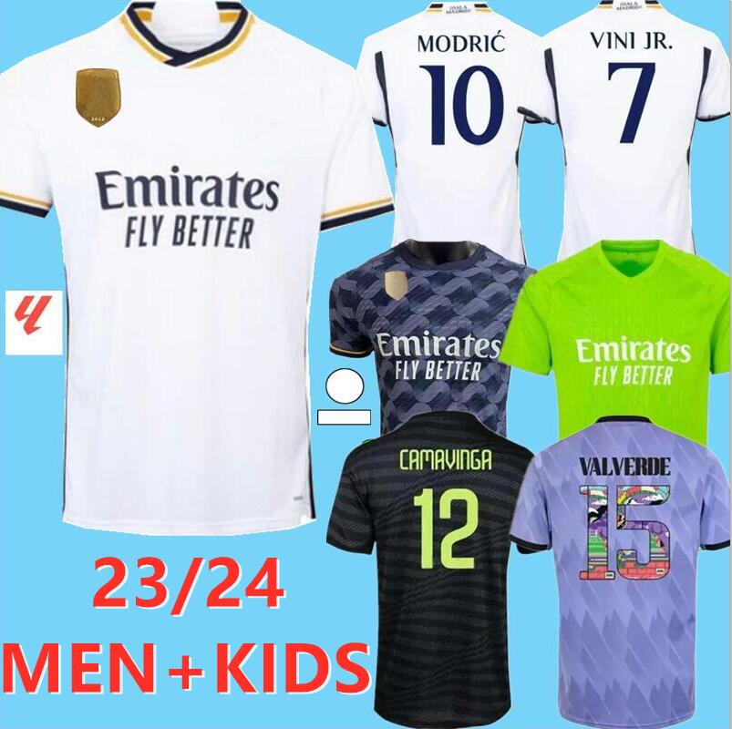 2023 2024 soccer jerseys 22 23 24 football shirt Real Madrids CAMAVINGA ALABA MODRIC VALVERDE Fourth camiseta men and kids uniforms VINI JR BELLINGHAM 66
2023 2024 soccer jerseys 22 23 24 football shirt Real Madrids CAMAVINGA ALABA MODRIC VALVERDE Fourth camiseta men and kids uniforms VINI JR BELLINGHAM 66