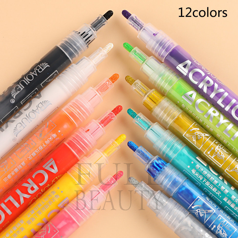 Nail Gel Nail Art Drawing Graffiti Pen Waterproof Line Painting Brush DIY 3D Abstract Swirl Lines Flower Sketch Scrawl Manicure Tools #TY 230706