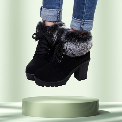 DesignerHigh Heel Winter Shoes Women Boots Fashion Women039s Boot Plush Warm Shoe Ladies Brand Ankle Botas