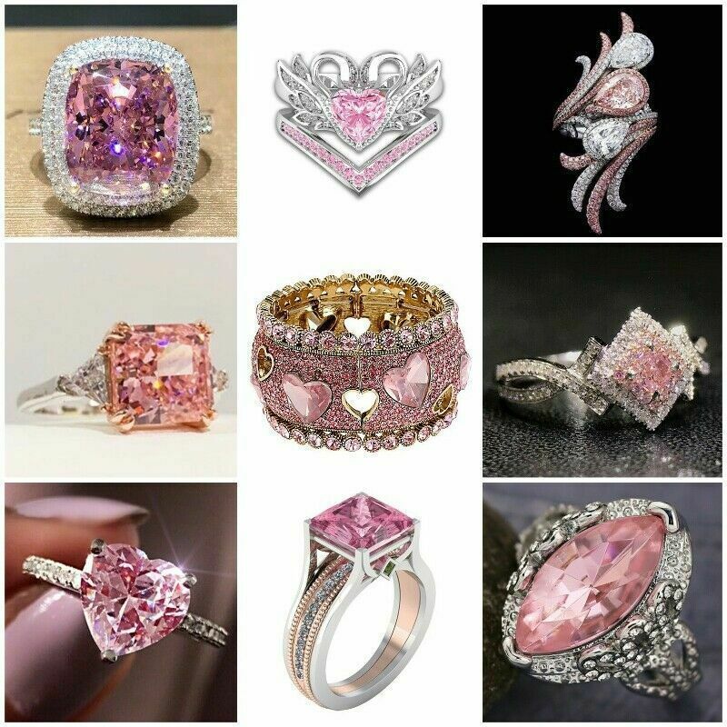 Wedding Rings Fashion Stone Ring Charm Jewelry Women CZ Wedding s Promise Engagement Ladies Accessories Gifts Z4K1 230706
