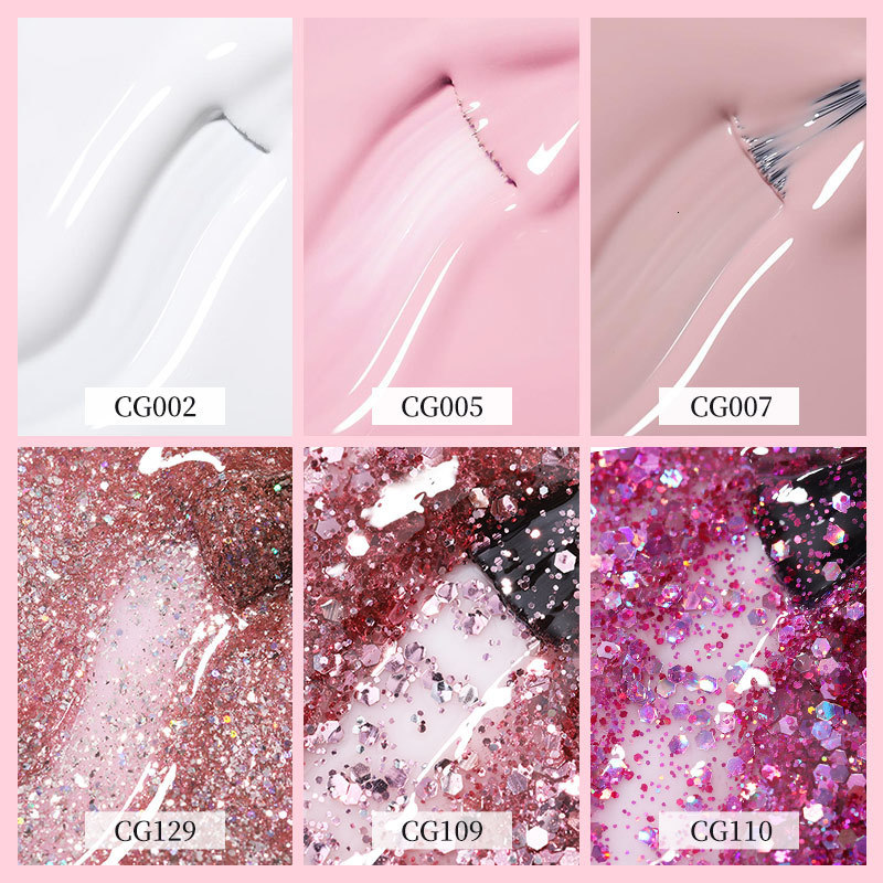 Nail Polish 10ml Gel Nail Polish Red Nude Nail Gel Semi Permanent Solid Nail Gel Varnish Soak Off UV Gel for Base Top Coat 230706