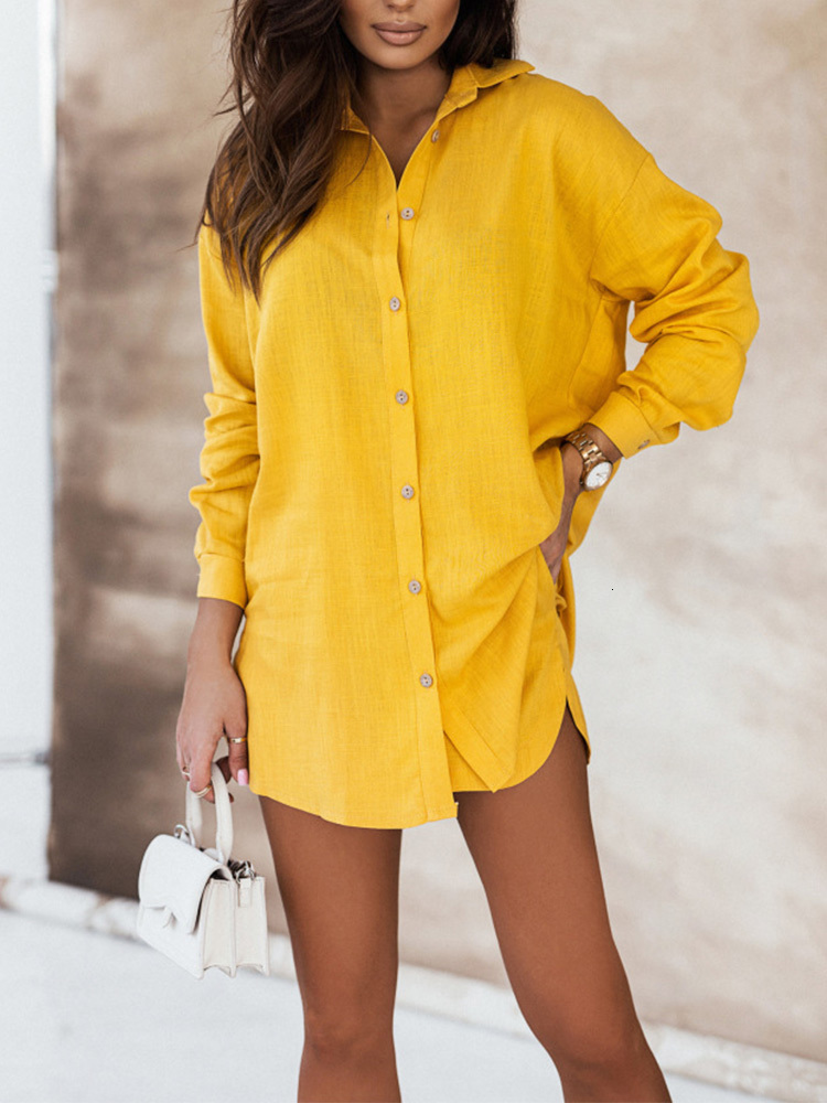 Women's Two Piece Pants Summer Print Shorts Suits Woman Vintage Long Sleeve Shirt And Short Pants Suit Two Piece Set Female Loose Casual Outfit 2