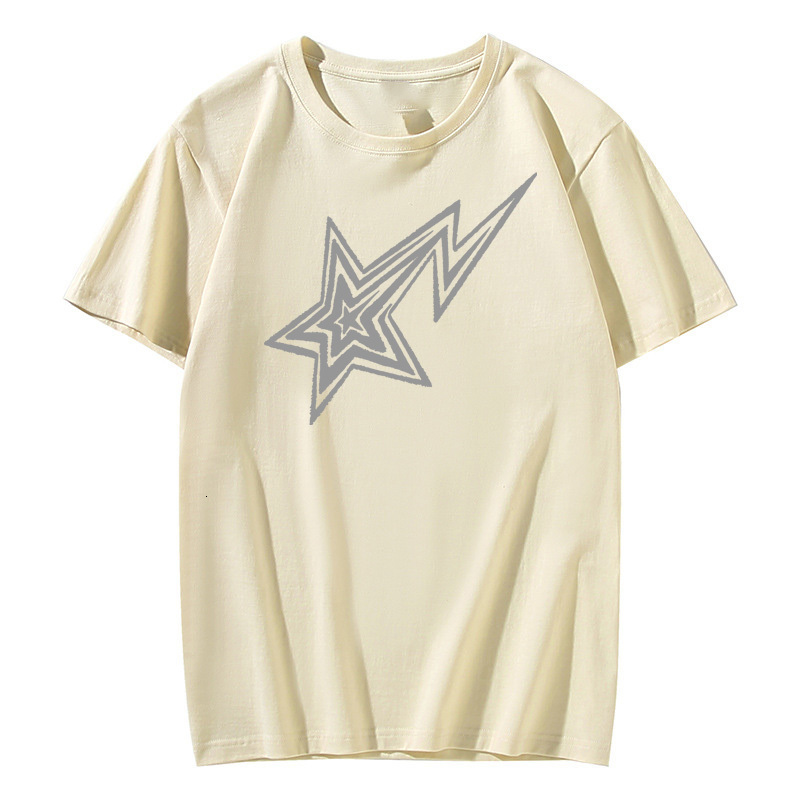 Mens TShirts Y2K Tshirt Hip Hop Star Printed Graphic Short Sleeved Shirt Men Women Harajuku Punk Rock Oversized Tops Streetwear 230707