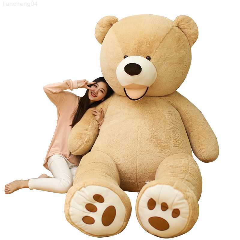 Stuffed Plush Animals 100-260cm America Giant Teddy Bear Plush Toys Soft Teddy Bear Outer Skin Coat Popular Birthday Valentine's Gifts Girls Kid's Toy L251128