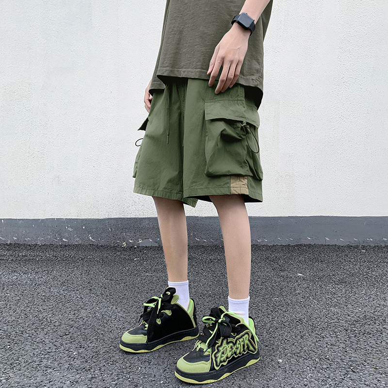 Men's Shorts High Street Cargo Shorts For Men Summer Fashion Y2K Retro Pockets Short Pnats Baggy Casual Hip Hop Bermuda Masculina 230706