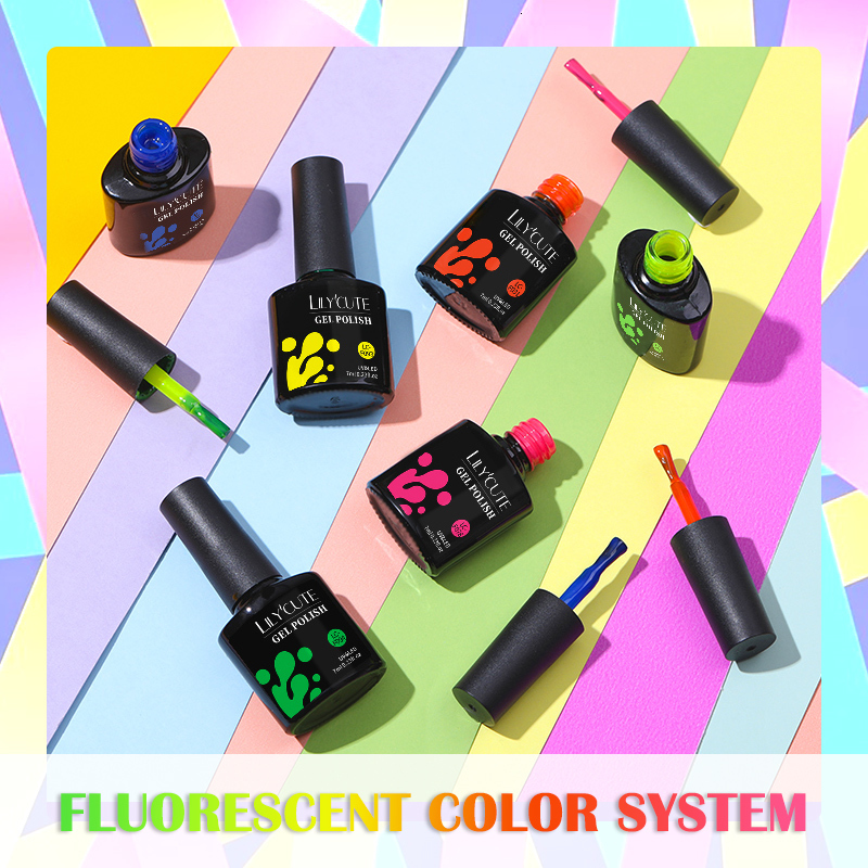 Nail Polish LILYCUTE 7ML Nail Gel Polish Dark Purple Gel Polish Vernis Semi Permanent Nail Art Manicure Soak Off LED UV Gel Nail Varnishes 230706