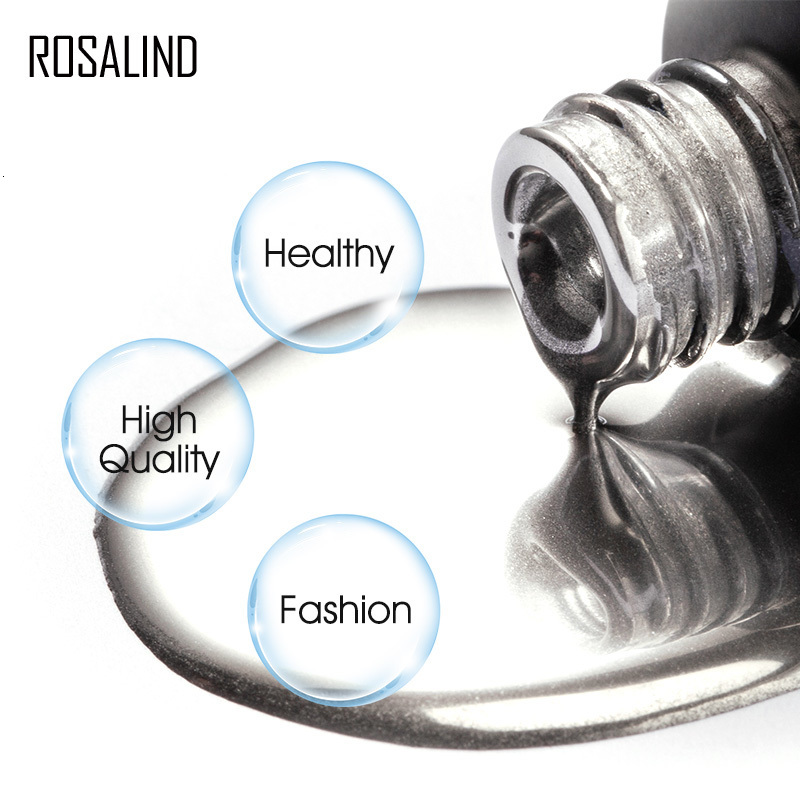 Nail Gel ROSALIND 80 Colors Nail Gel Polish Hybrid Varnish Manicure Art Semi Permanent Base Top Coat Soak Off UV LED DIY Gel Nail Polish 230706