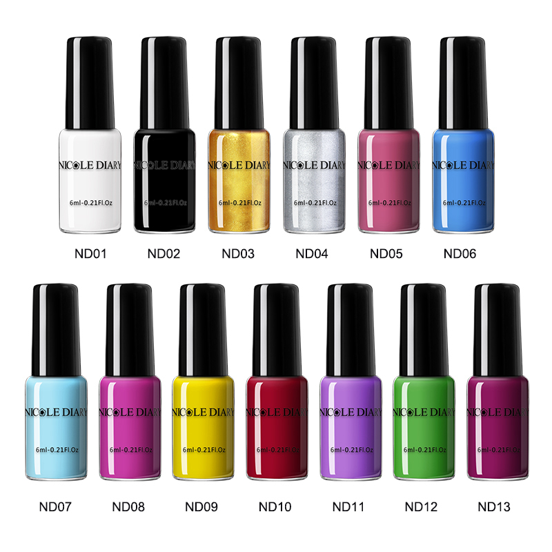 Nail Gel NICOLE DIARY Nail Stamping Polish Black White Nail Art Printing Varnish Peel Off Nail Latex for Nail Stamping Plates DIY Tools 230706