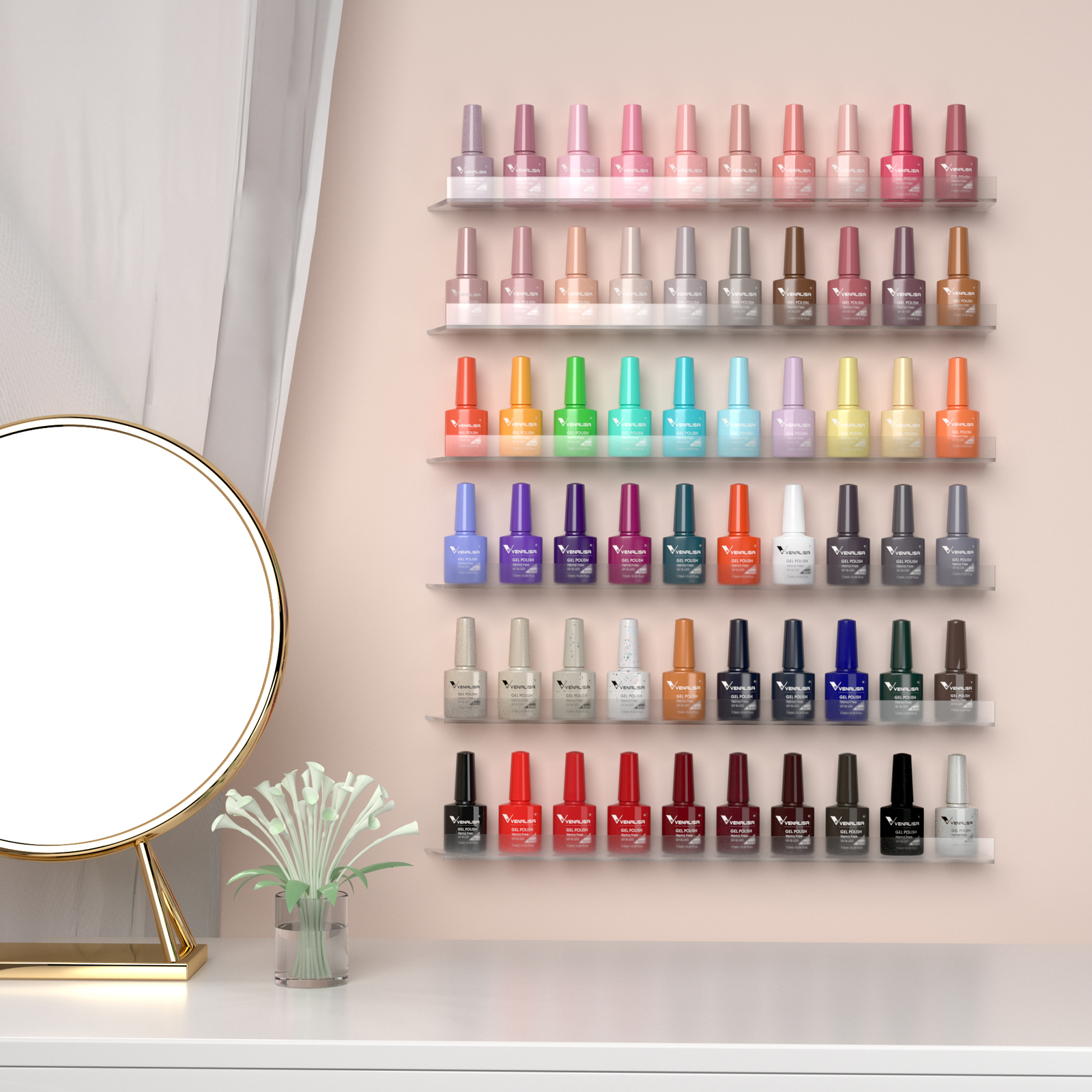 Nail Polish Venalisa VIP4 Nail Gel Polish HEMA FREE Full Coverage Beautiful Semi Permanent Soak Off UV LED Gel Nail Polish Gel Lacquer 230706