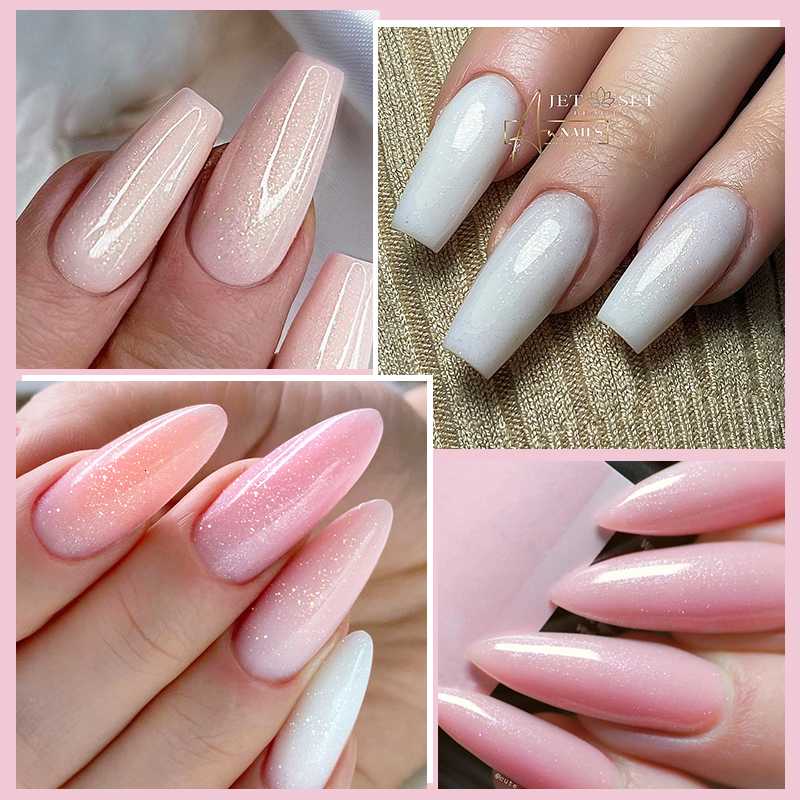 Nail Polish UR SUGAR 7ml Milky Jelly White Glitter Rubber Base Gel Polish Pink Nude Color Soak Off UV LED Selfleveling Gel Varnish Manicure 230706