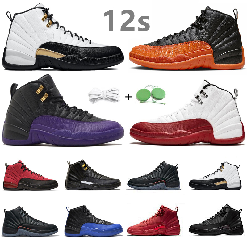 Jumpman 12 12s Men Basketball Shoes Cherry Brilliant Orange Field Purple Hyper Royal Royalty Stealth Playoffs Utility Twist Michigan Mens Trainer Sports Sneakers