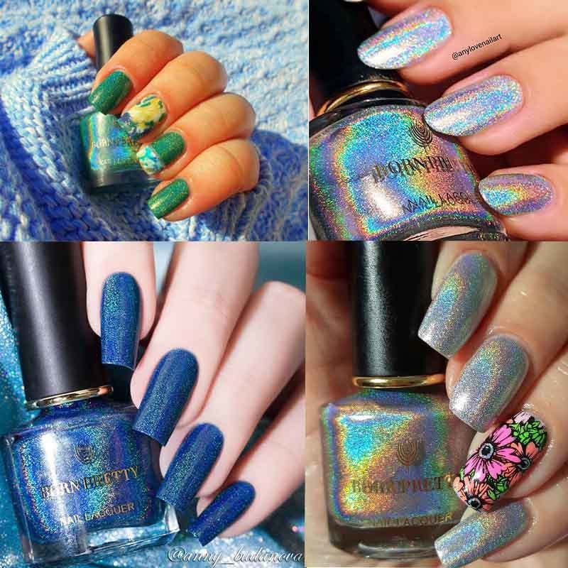 Nail Gel Deluxe Nail Polish Shinny Holographics Glittering Sparkle Colorful 6ml Nail Art Varnish 230706