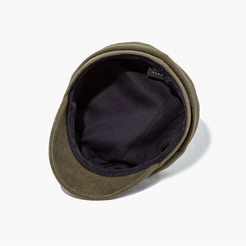 Berets Women Flat Visor Cap Militray Caps Winter Wool sboy Caps S M L 230707