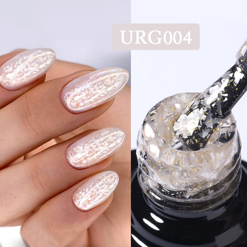 Nail Polish UR SUGAR 7ml Gold Glitter Gel Nail Polish Platinum Shining Mineral Sequins Soak Off UV LED Gel Nail Semi Permanent Manicure 230706