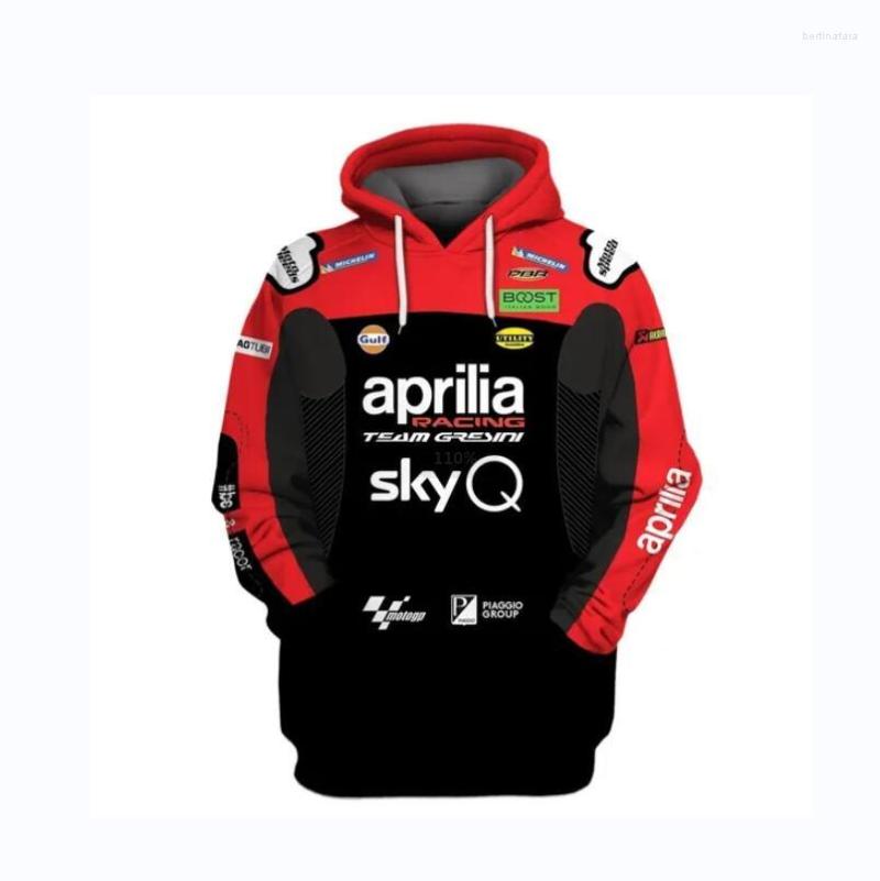 Hoodies Aprilia Men's Pullover Bulu Race Motor Picture 3D Hoodie Man Ritsleting
