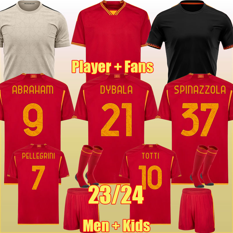 23 24 HOT new DYBALA Roma Soccer jerseys ZANIOLO ABRAHAM WIJNALDUM Maglia Aries Collection 2023 Football shirts MANCINI KUMBULLA men kids kit EL SHAARAWY Uniforms, 23 24 third
23 24 HOT new DYBALA Roma Soccer jerseys ZANIOLO ABRAHAM WIJNALDUM Maglia Aries Collection 2023 Football shirts MANCINI KUMBULLA men kids kit EL SHAARAWY Uniforms, 23 24 third