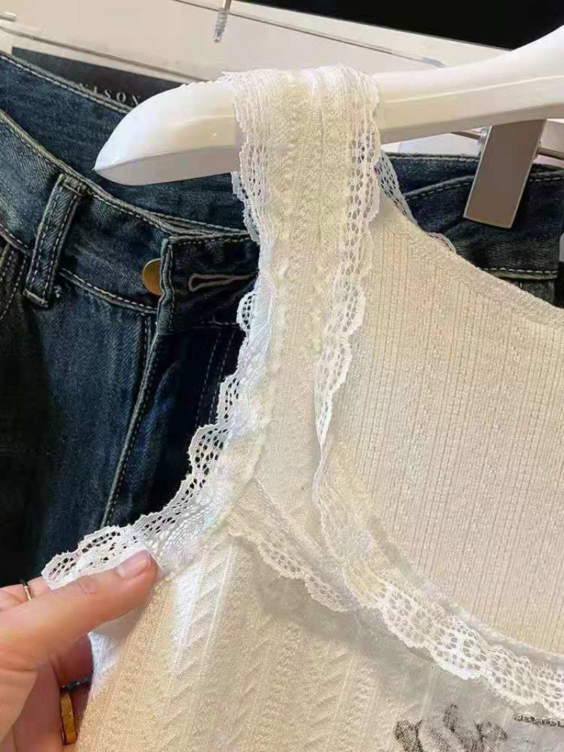 Women's Tanks Camis Korean Style Fairycore Kawaii Crop Tops Women Tank Top Femme Vest Camis Coquette Aesthetic Summer Y2k Clothes Korean Fashion 