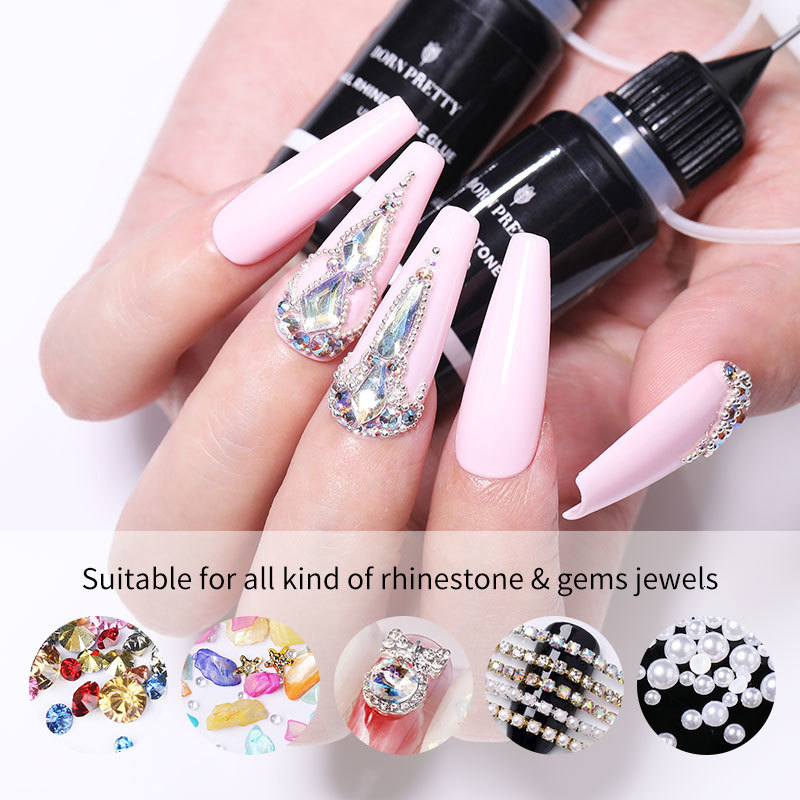Nail Polish 10g Nail Adhesive Glue For Stick The Drill Tranparent Nail Glue Soak Off UV LED Nail Art Gel Varnish 230706