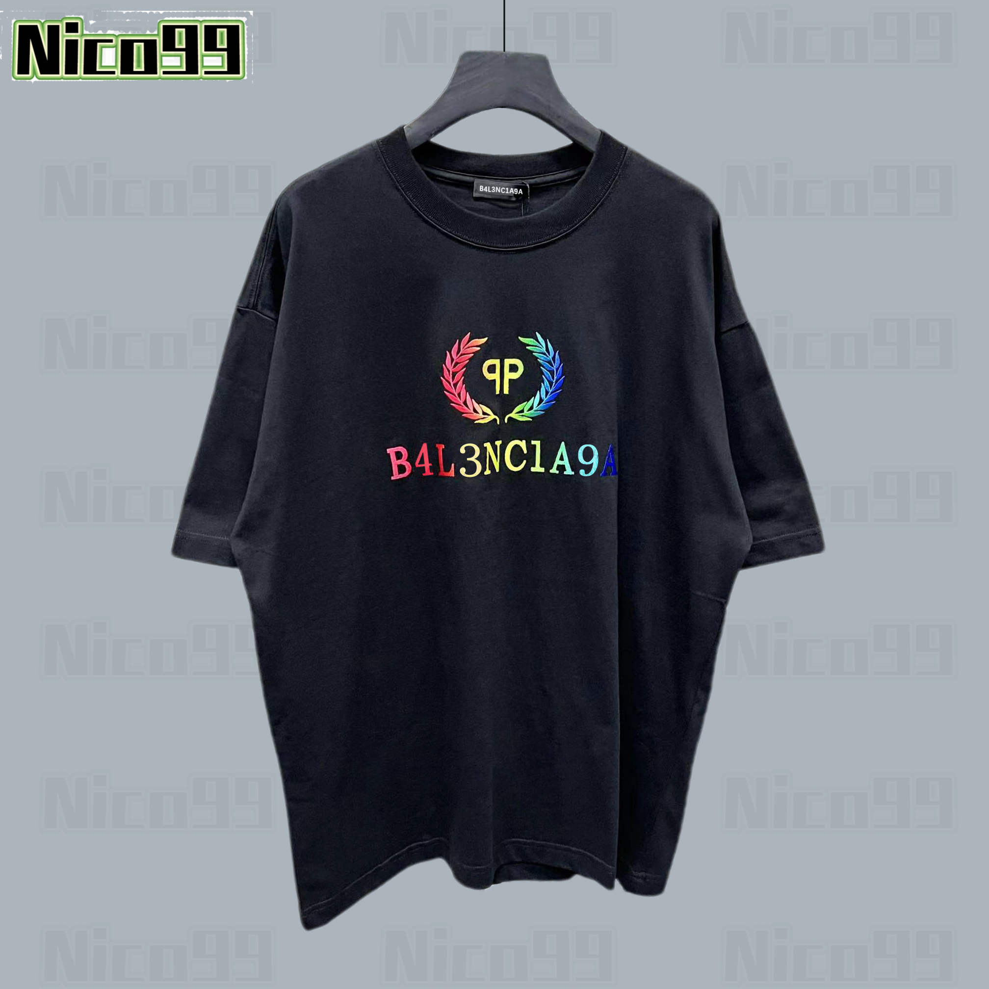 23ss New t shirt wheat spike letter print pattern cotton round neck loose and versatile men women large size short sleeve
23ss New t shirt wheat spike letter print pattern cotton round neck loose and versatile men women large size short sleeve