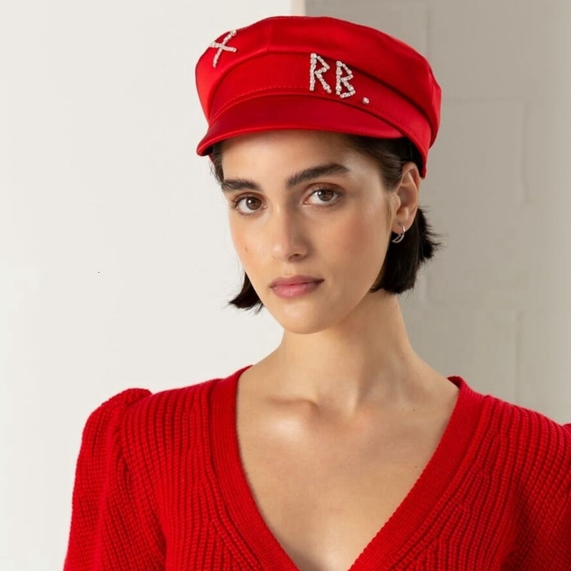 Berets arrival Spring Summer Caps Women Diamond of Letter Stain sboy Cap Baker Boy Hat Visors 230707
