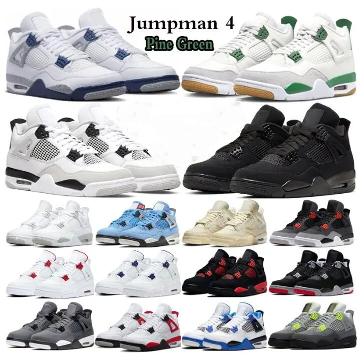 Retro SB Pine Green 4 Basketball Shoes Black Cat Military Black White Oreo Cactus Jack Sail Fire Red Pure Money University Blue Neon Men 4s jumpman sneakers US 13 36-47, 291
Retro SB Pine Green 4 Basketball Shoes Black Cat Military Black White Oreo Cactus Jack Sail Fire Red Pure Money University Blue Neon Men 4s jumpman sneakers US 13 36-47, 291