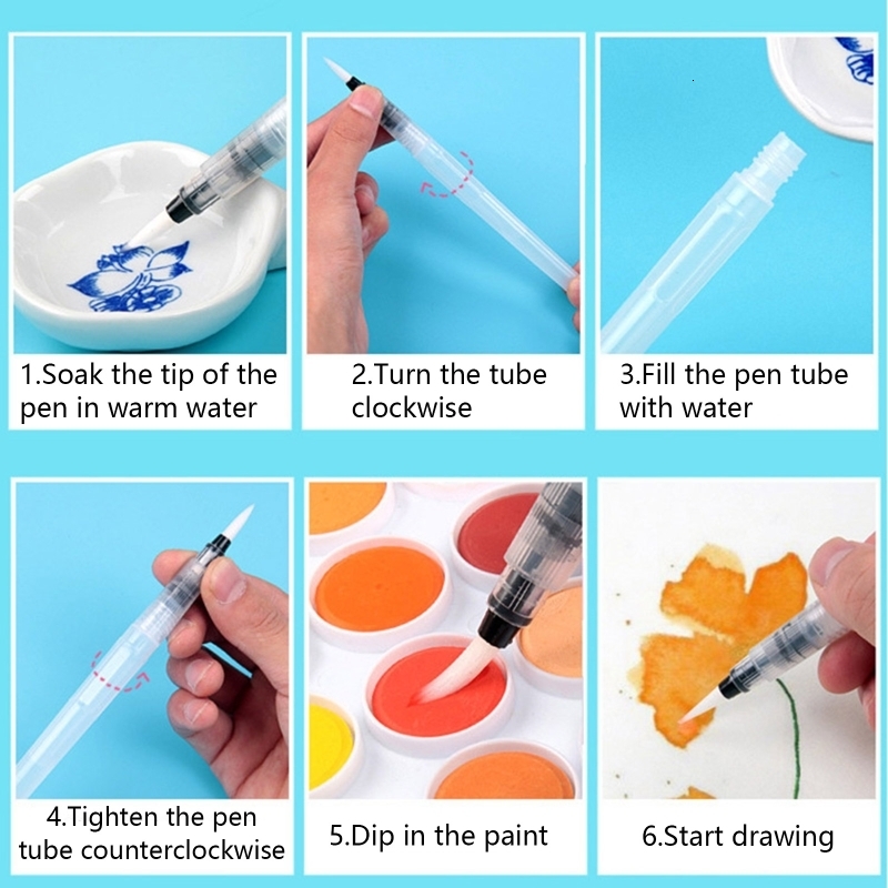 Painting Pens Pro Watercolor Paint Set Solid Paints Pigment 12 Skin Colors Non Fading Blendable for Chinese Art Drawing Nail DIY 230706