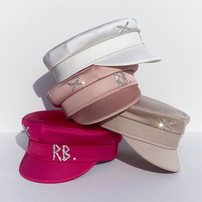 Berets arrival Spring Summer Caps Women Diamond of Letter Stain sboy Cap Baker Boy Hat Visors 230707