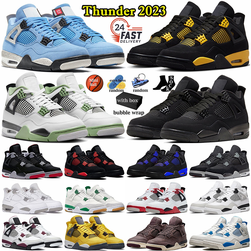 4s basketball shoes for men women Jumpman retro 4 Yellow Thunder 2023 Military Black Cat Seafoam White Oreo University Blue mens sports jordans4 jordens sneakers, 45#
4s basketball shoes for men women Jumpman retro 4 Yellow Thunder 2023 Military Black Cat Seafoam White Oreo University Blue mens sports jordans4 jordens sneakers, 45#