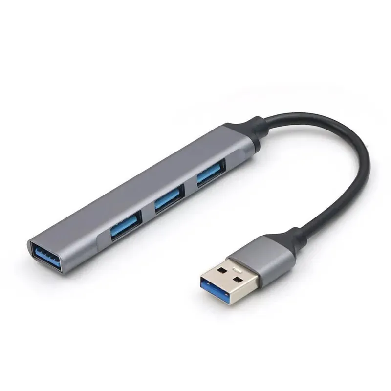 4 Ports USB Hub 3.0 Extender Type C to USB Splitter for Laptop Accessories OTG Multi Docking Station