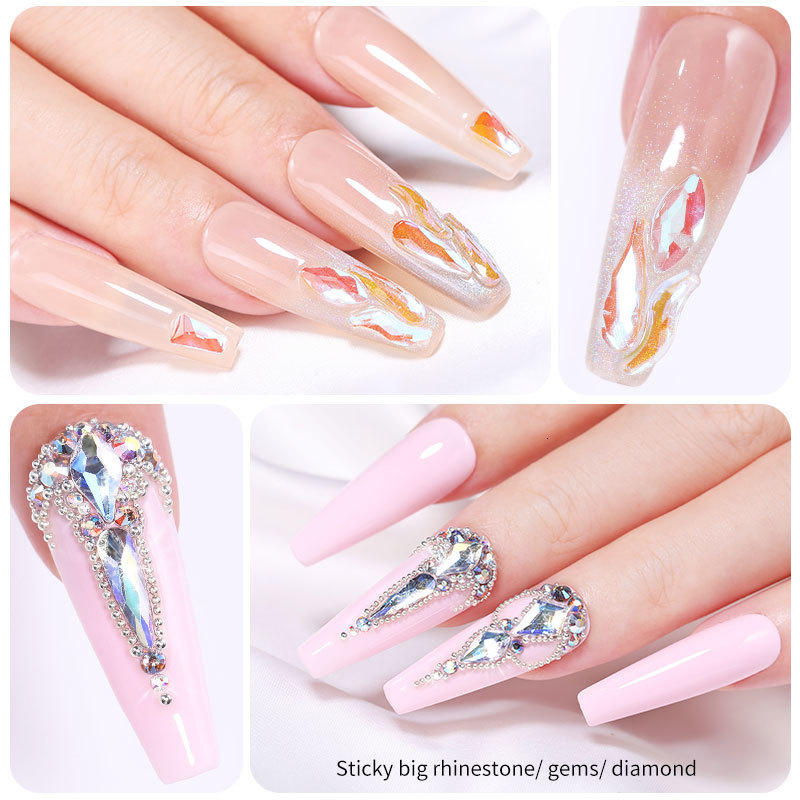 Nail Polish 10g Nail Adhesive Glue For Stick The Drill Tranparent Nail Glue Soak Off UV LED Nail Art Gel Varnish 230706