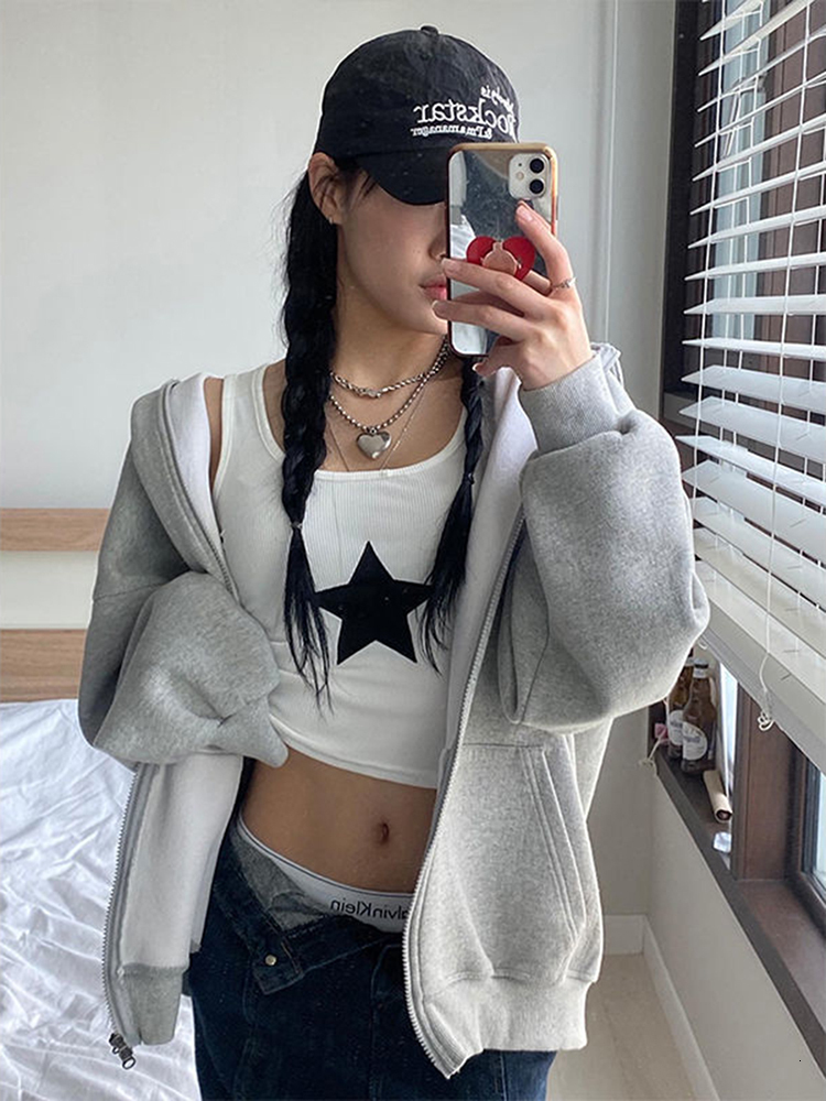 Women's Tanks Camis High Street Harajuku Retro Alphabet Stars Fashion Goth Print O Neck Short Sleeve crop Top Short Navel Sexy Top Women Y2K clot