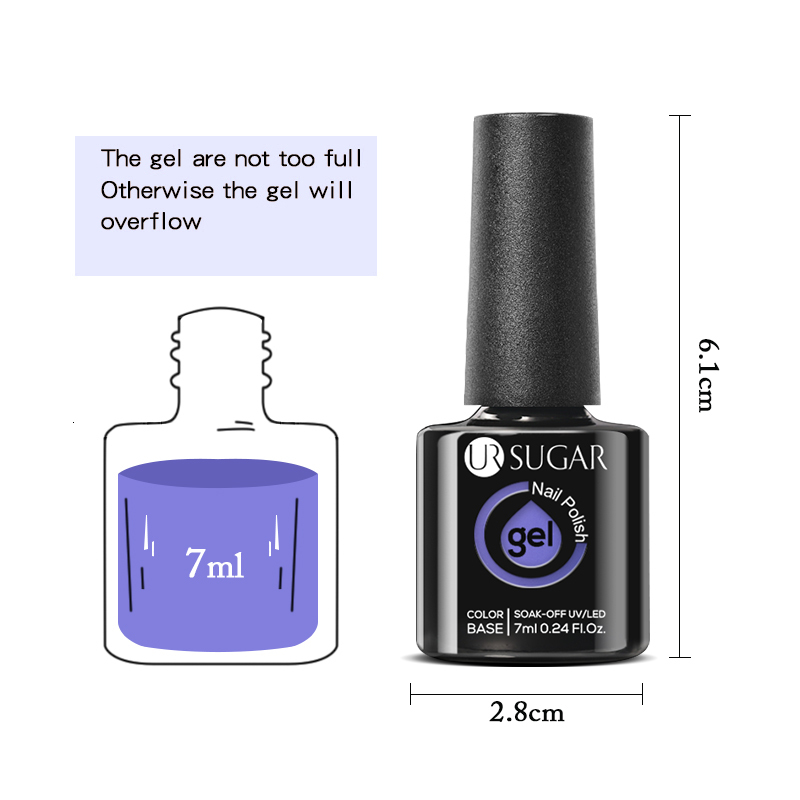 Nail Polish UR SUGAR Matte Klein Blue Gel Nail Polish 7ml Glass Bottle Autumn Winter Deep Color Semi Permanent Soak Off UV LED Gel Manicure 230706