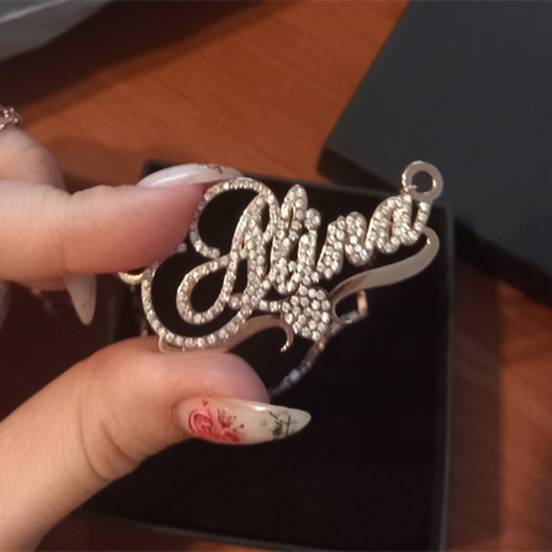 Pendant Necklaces 316 Stainless Steel Custom Necklace with Any Name Personalized Pendants Jewelry for Women Joying Gift 230707